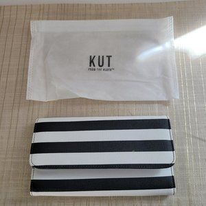 KUT from the Kloth black white stripe wallet